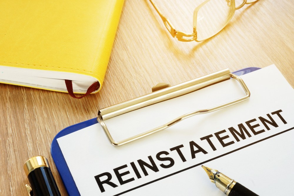Reinstatement